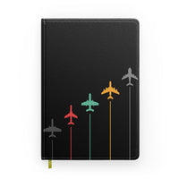 Thumbnail for Colourful Airplanes & Lines Designed Notebooks
