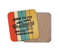 Thumbnail for Colourful Born To Fly Designed Coasters