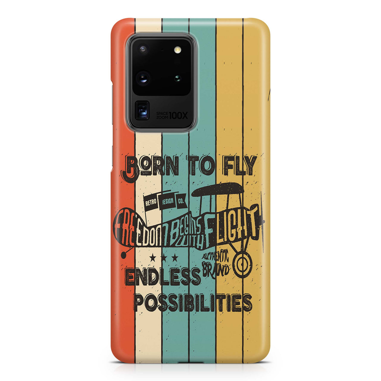Colourful Born To Fly Samsung S & Note Cases