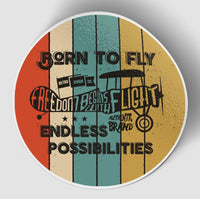 Thumbnail for Colourful Born To Fly Designed Stickers