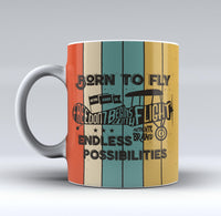 Thumbnail for Colourful Born To Fly Designed Mugs