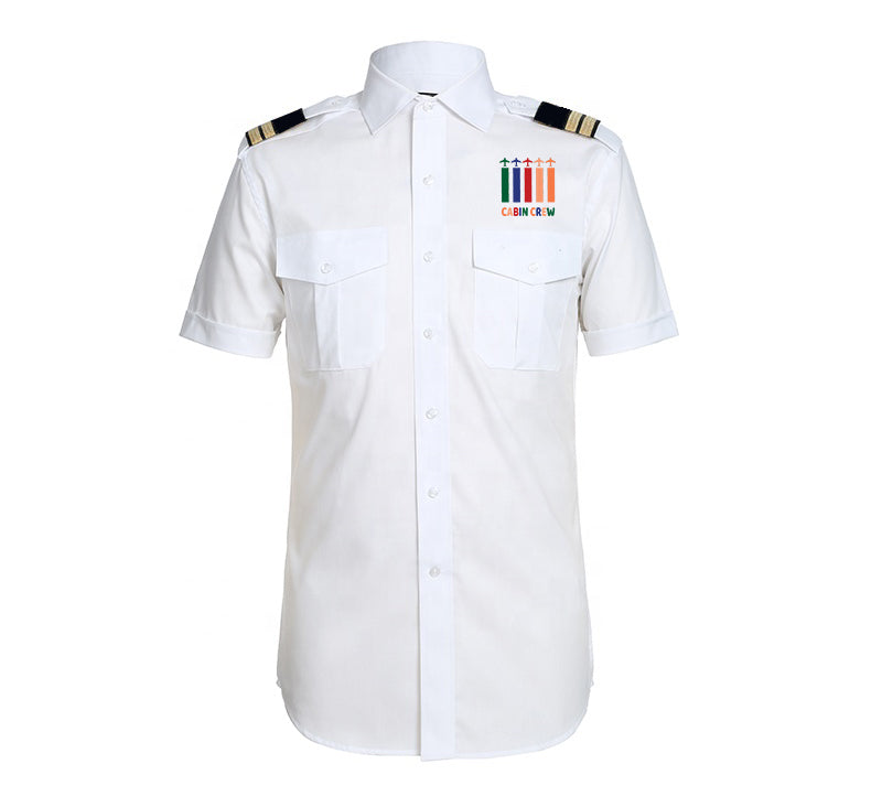 Colourful Cabin Crew Designed Pilot Shirts