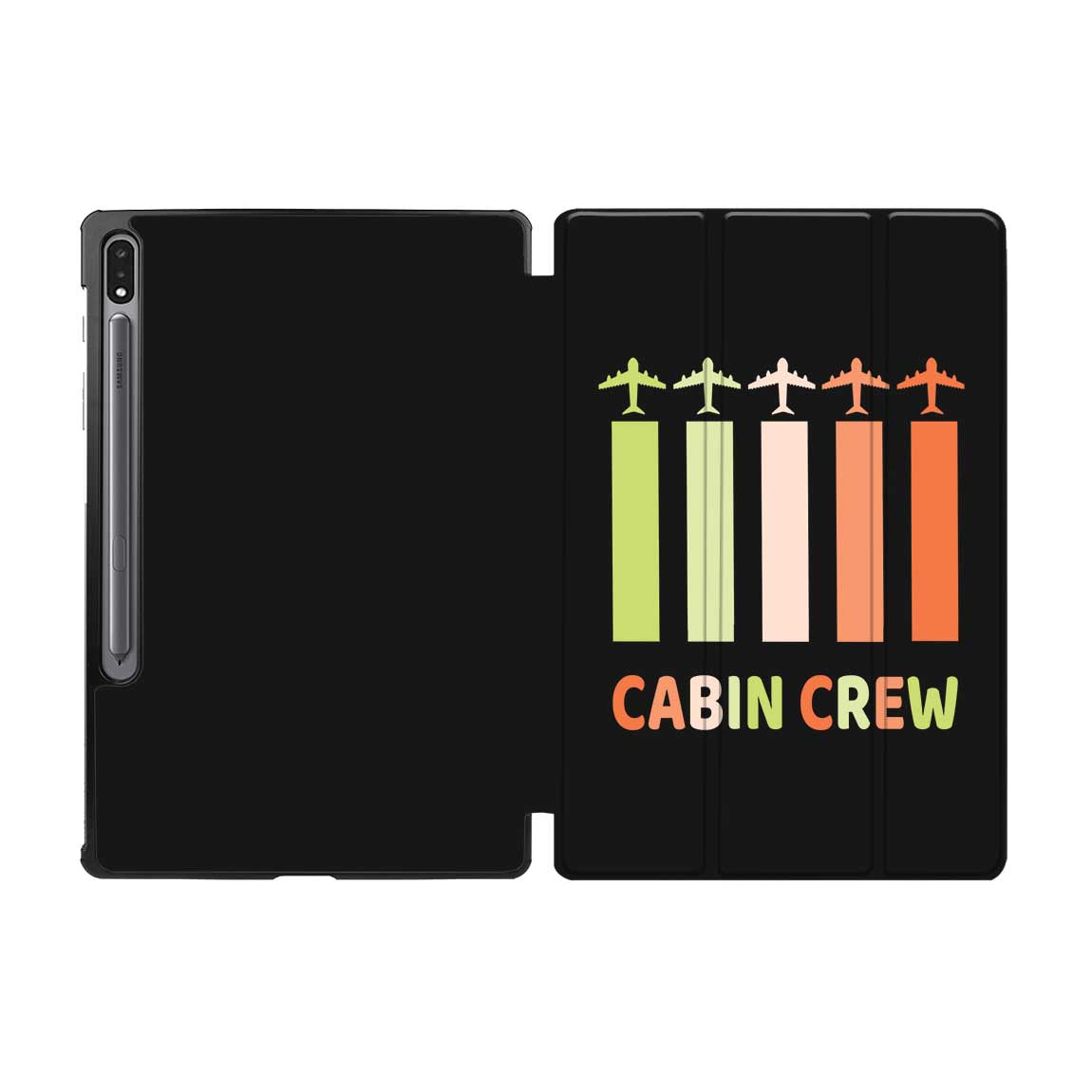 Colourful Cabin Crew Designed Samsung Tablet Cases
