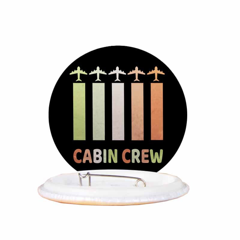 Colourful Cabin Crew Designed Pins