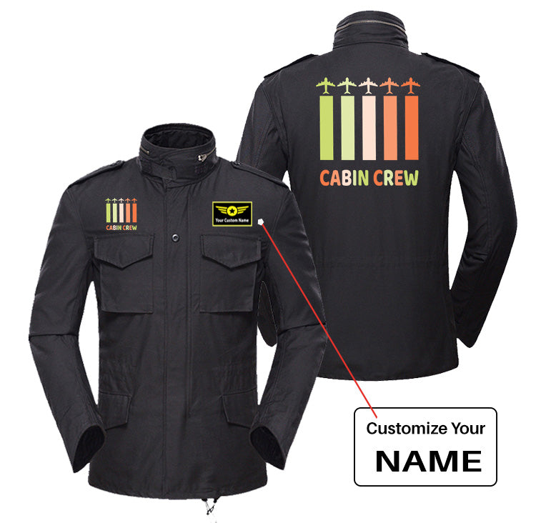 Colourful Cabin Crew Designed Military Coats