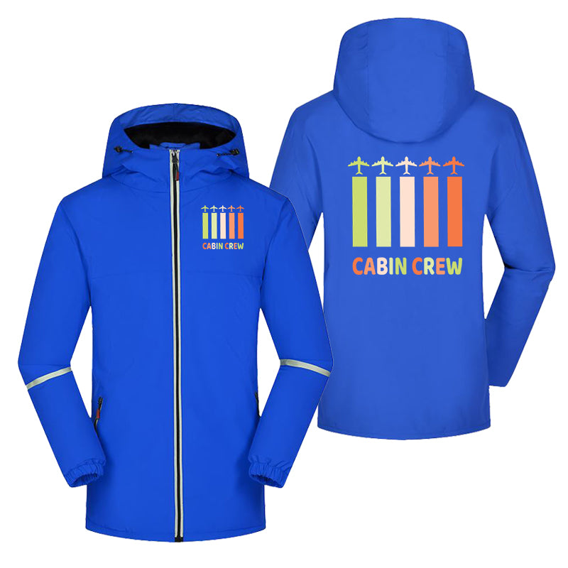 Colourful Cabin Crew Designed Rain Coats & Jackets