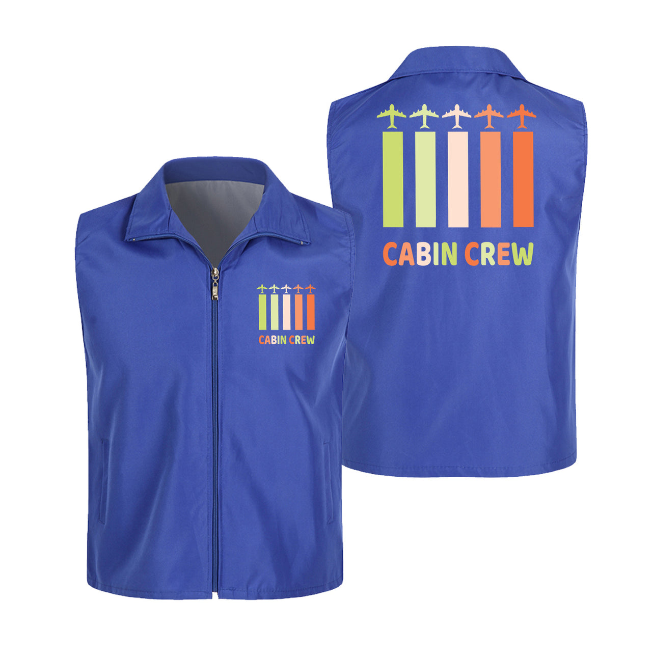 Colourful Cabin Crew Designed Thin Style Vests