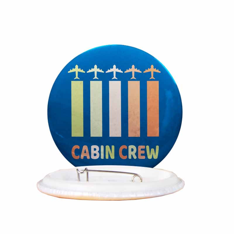 Colourful Cabin Crew Designed Pins