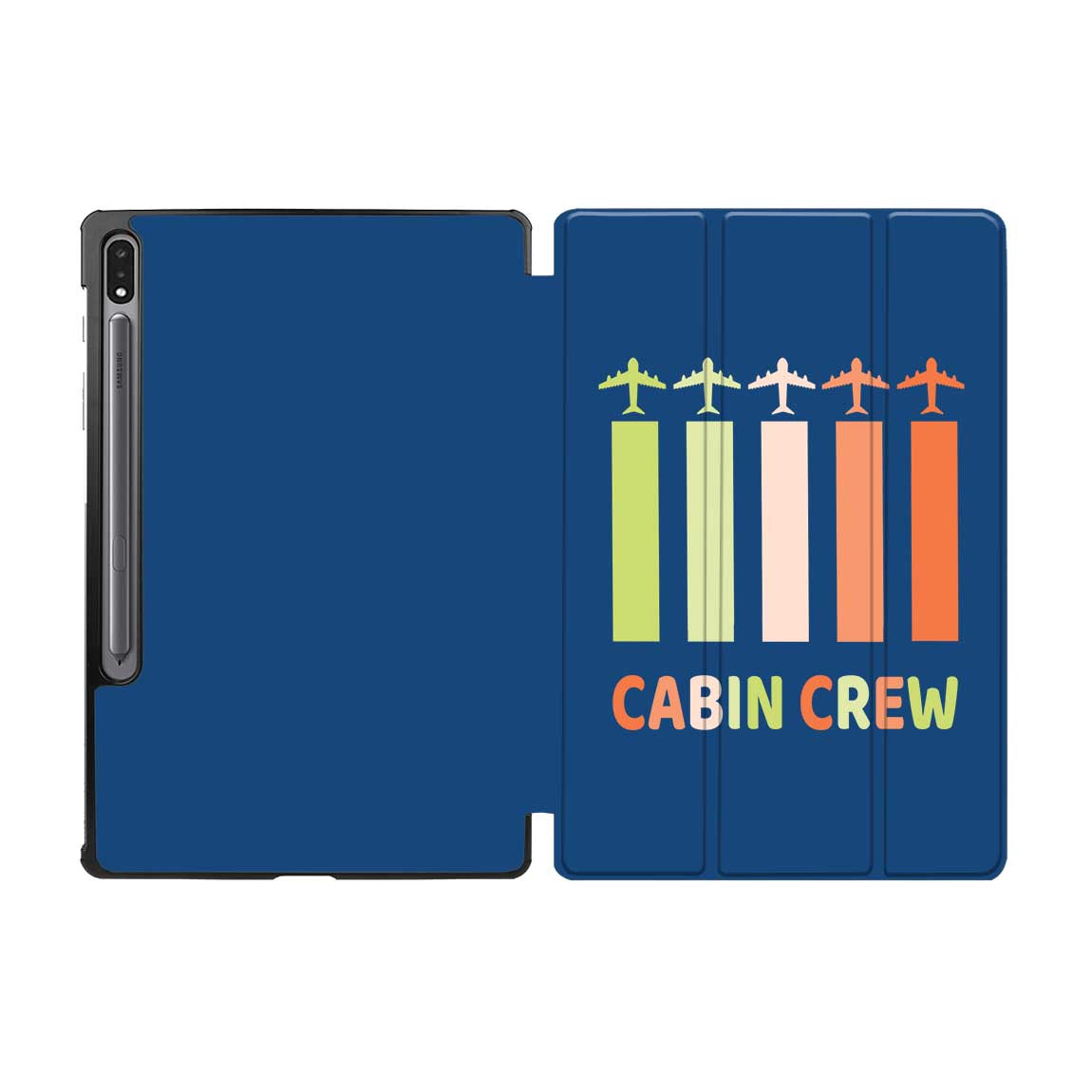 Colourful Cabin Crew Designed Samsung Tablet Cases