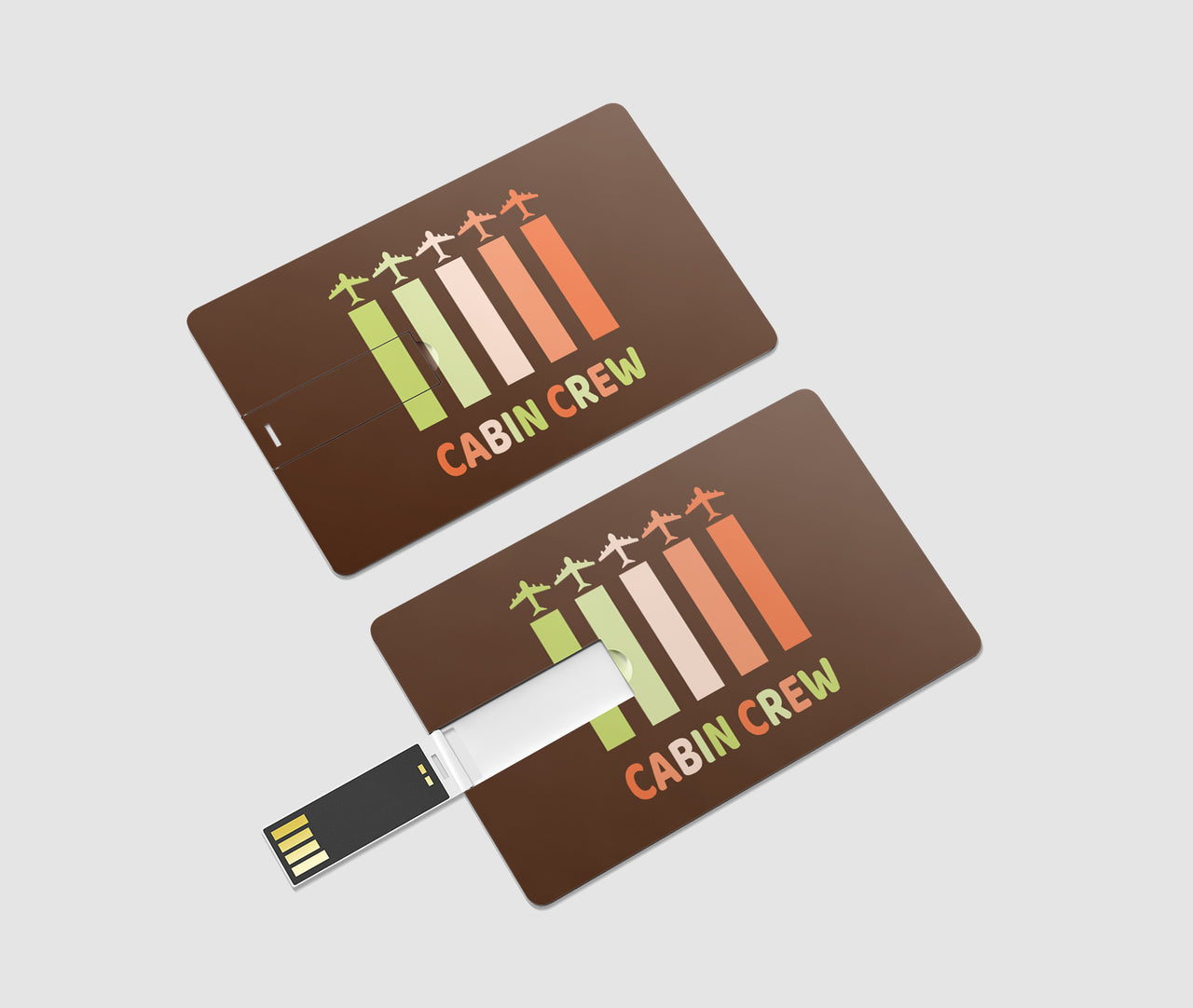Colourful Cabin Crew Designed USB Cards