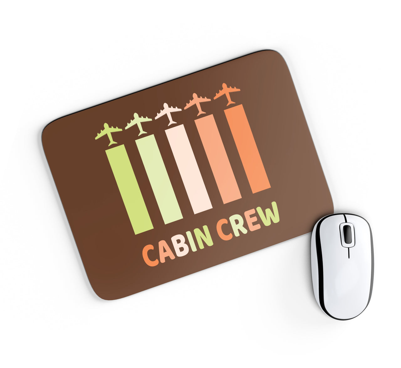 Colourful Cabin Crew Designed Mouse Pads