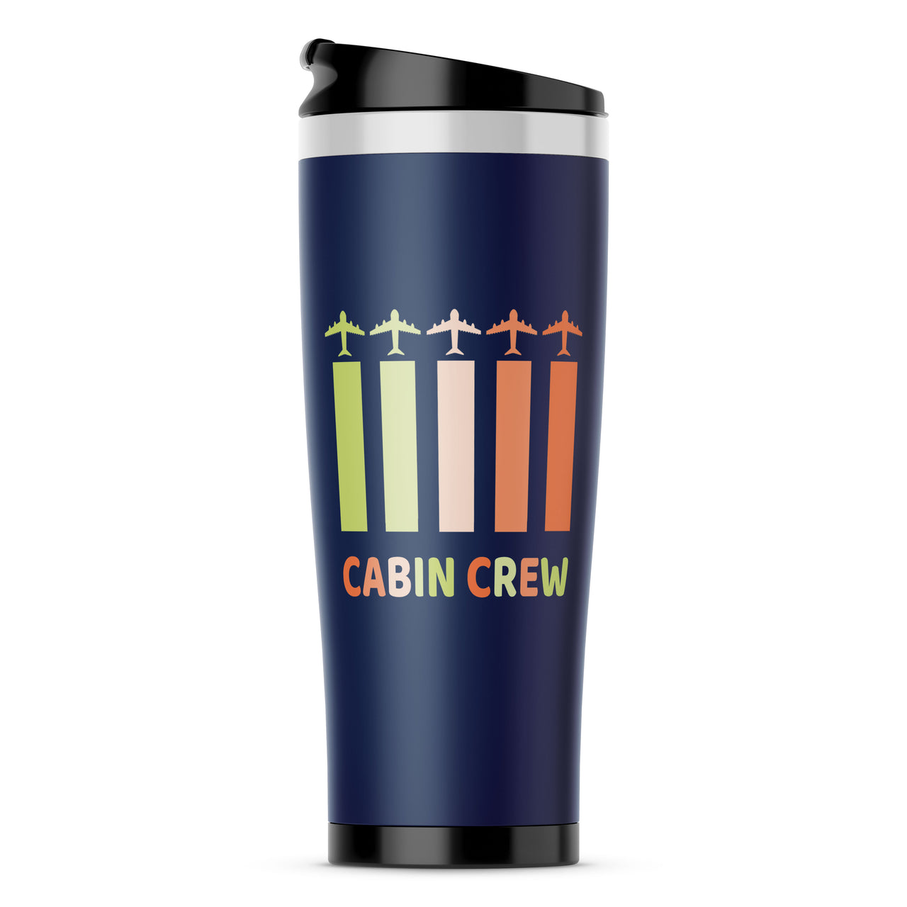 Colourful Cabin Crew Designed Travel Mugs