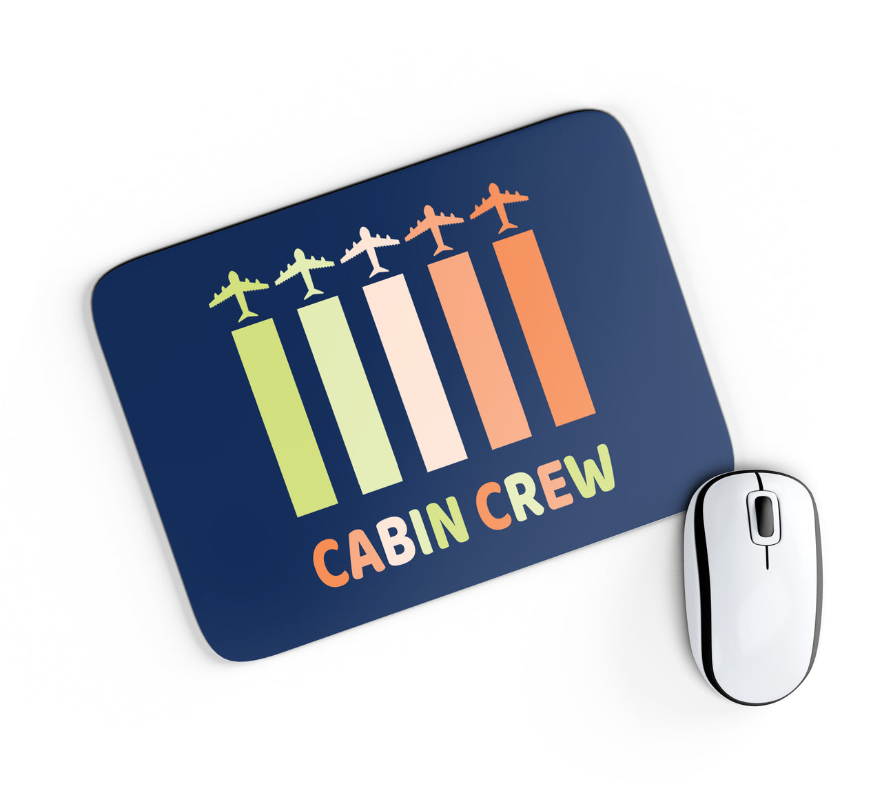 Colourful Cabin Crew Designed Mouse Pads