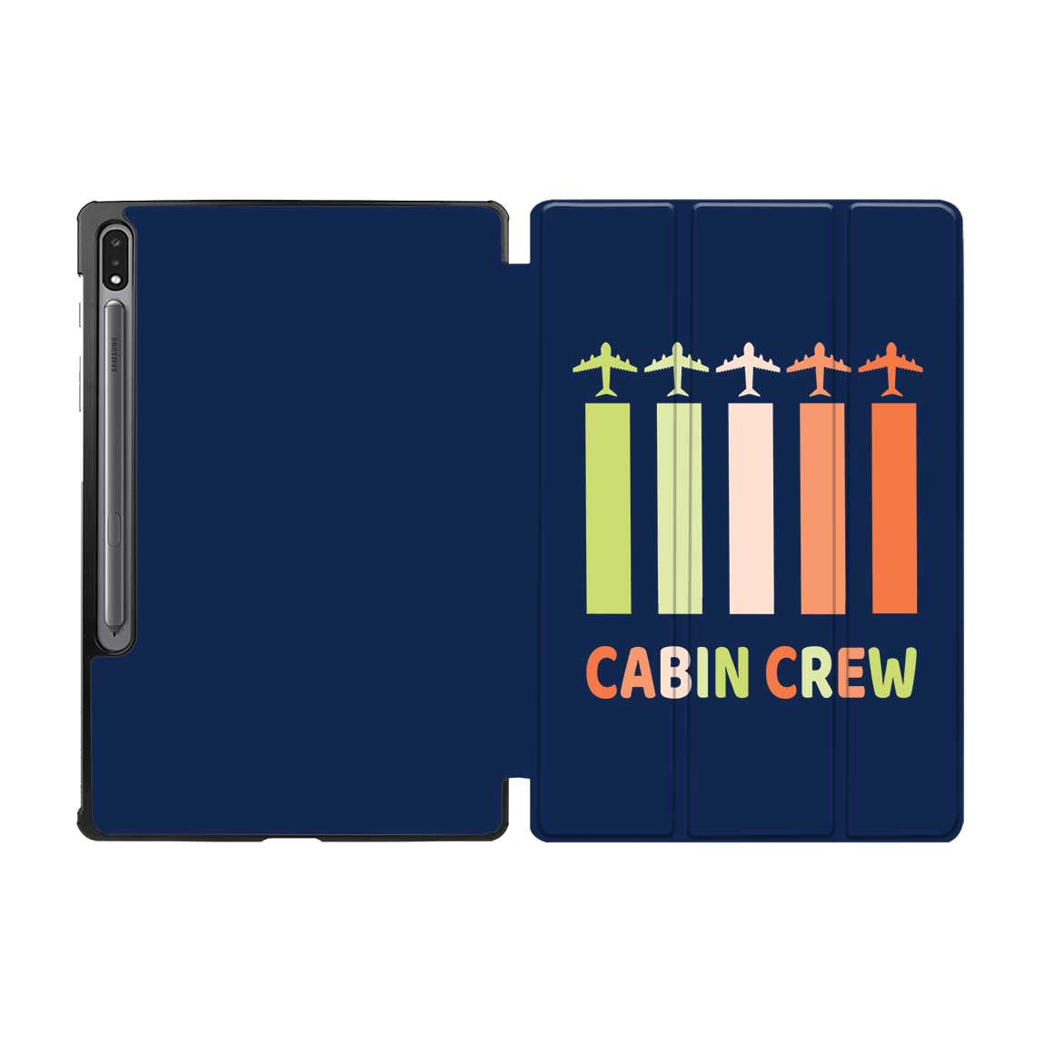Colourful Cabin Crew Designed Samsung Tablet Cases