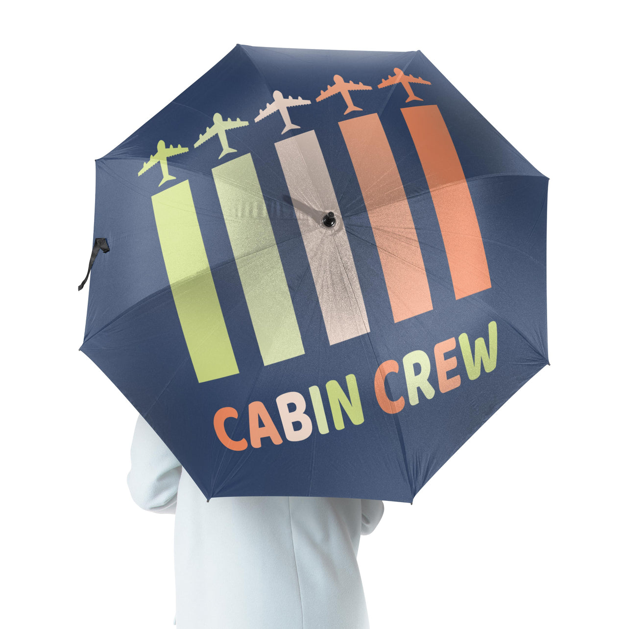 Colourful Cabin Crew Designed Umbrella