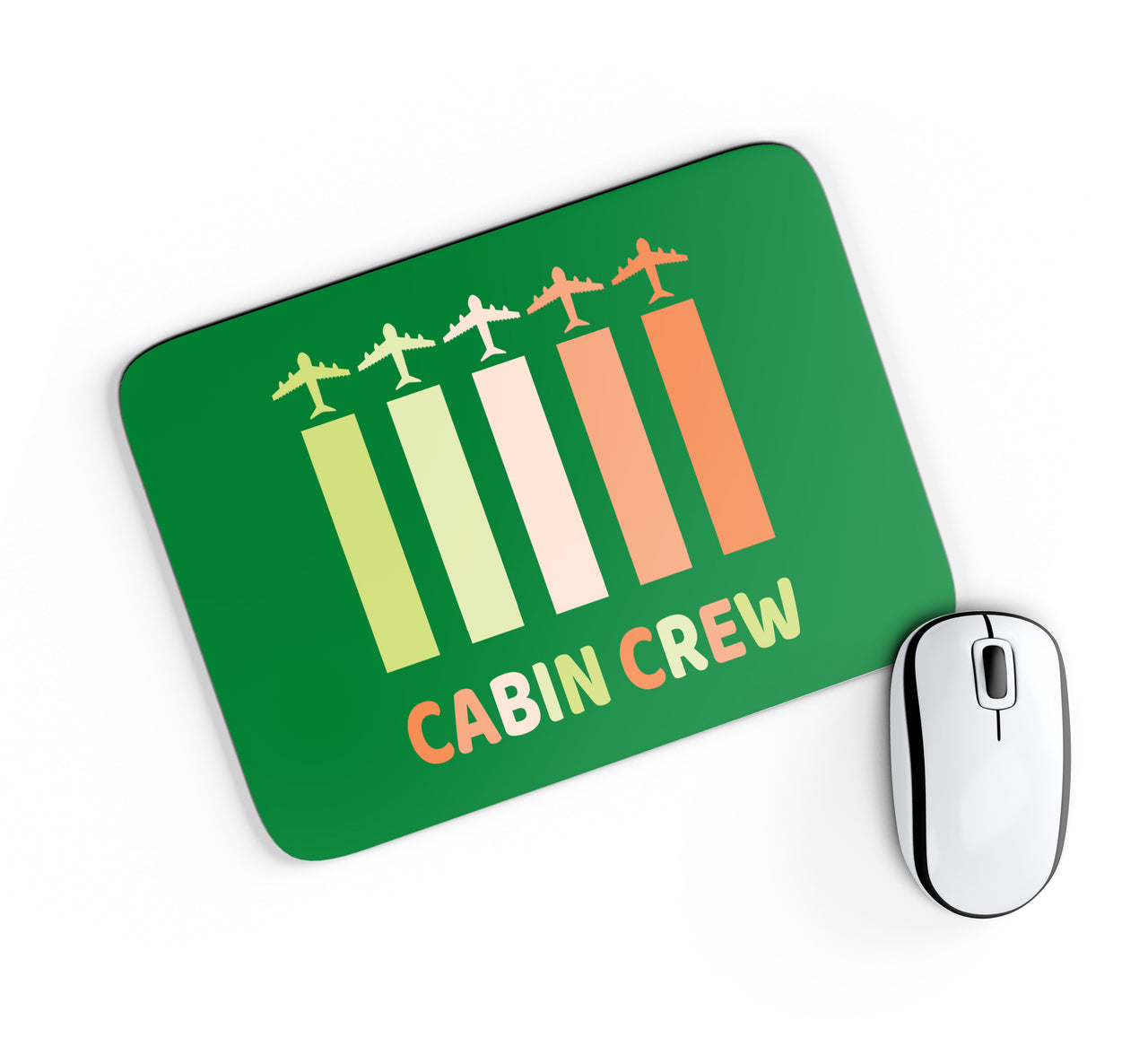 Colourful Cabin Crew Designed Mouse Pads