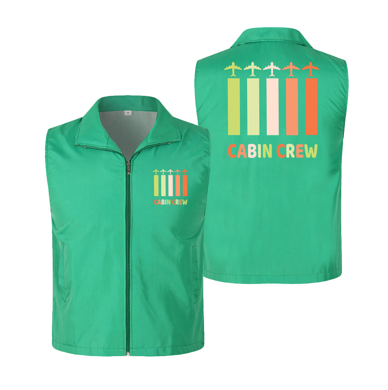 Colourful Cabin Crew Designed Thin Style Vests