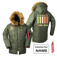 Thumbnail for Colourful Cabin Crew Designed Parka Bomber Jackets