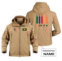 Thumbnail for Colourful Cabin Crew Designed Military Jackets (Customizable)