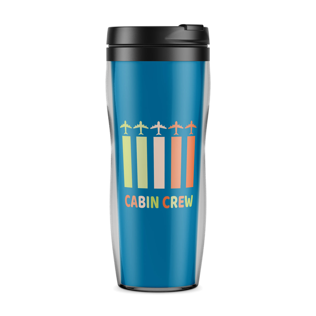 Colourful Cabin Crew Designed Travel Mugs