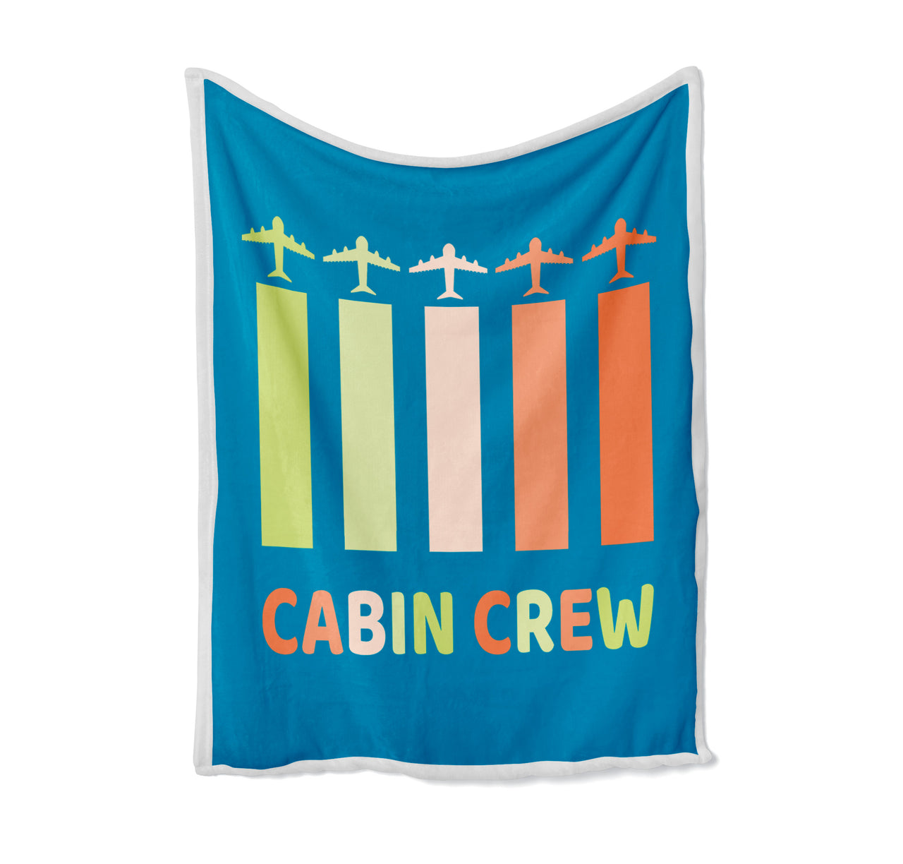 Colourful Cabin Crew Designed Bed Blankets & Covers