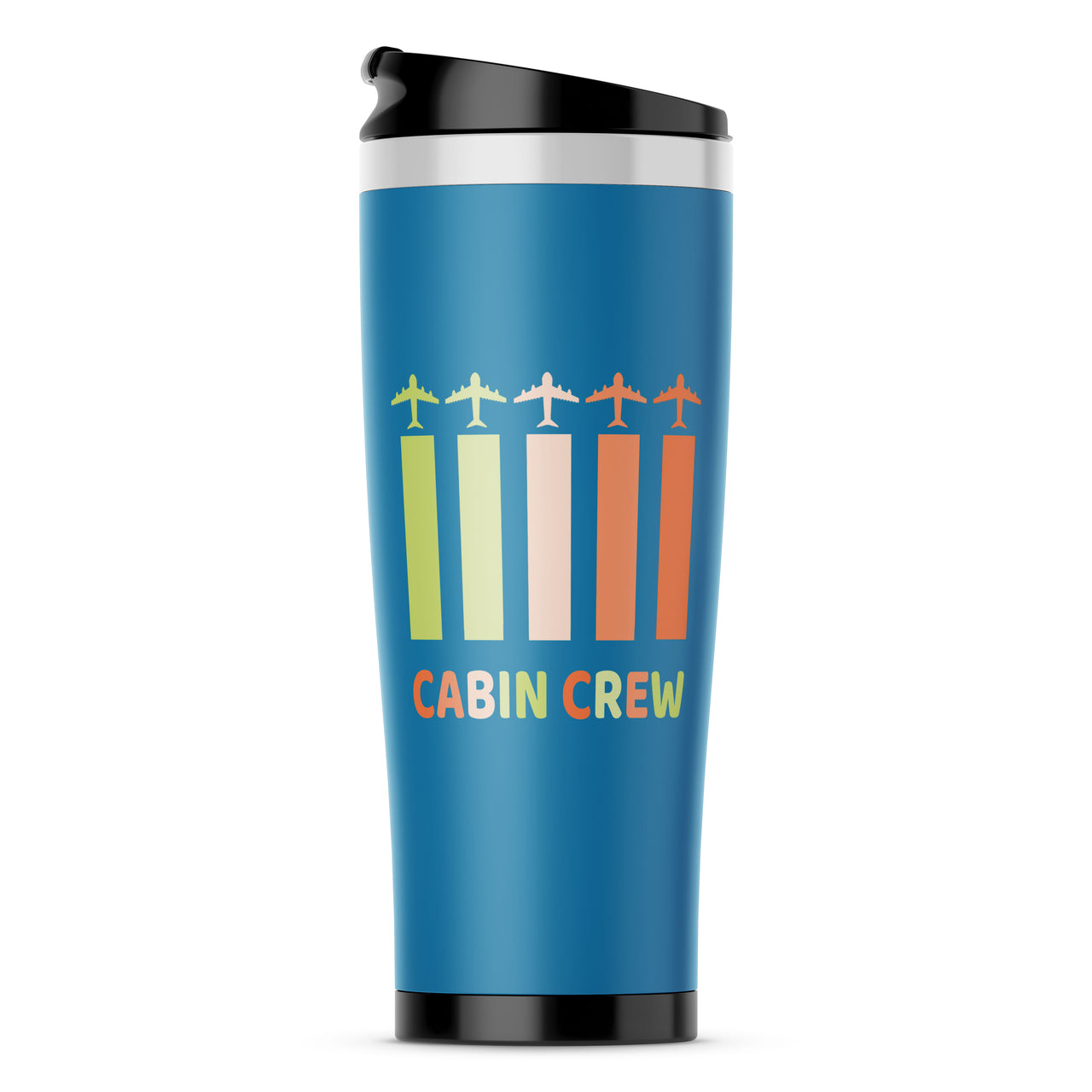 Colourful Cabin Crew Designed Travel Mugs