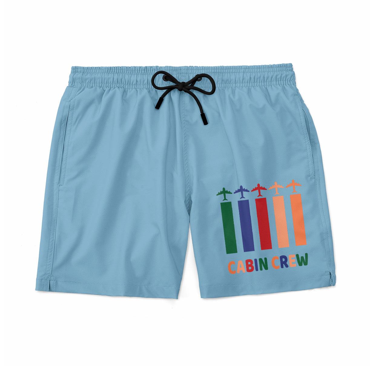 Colourful Cabin Crew Designed Swim Trunks & Shorts