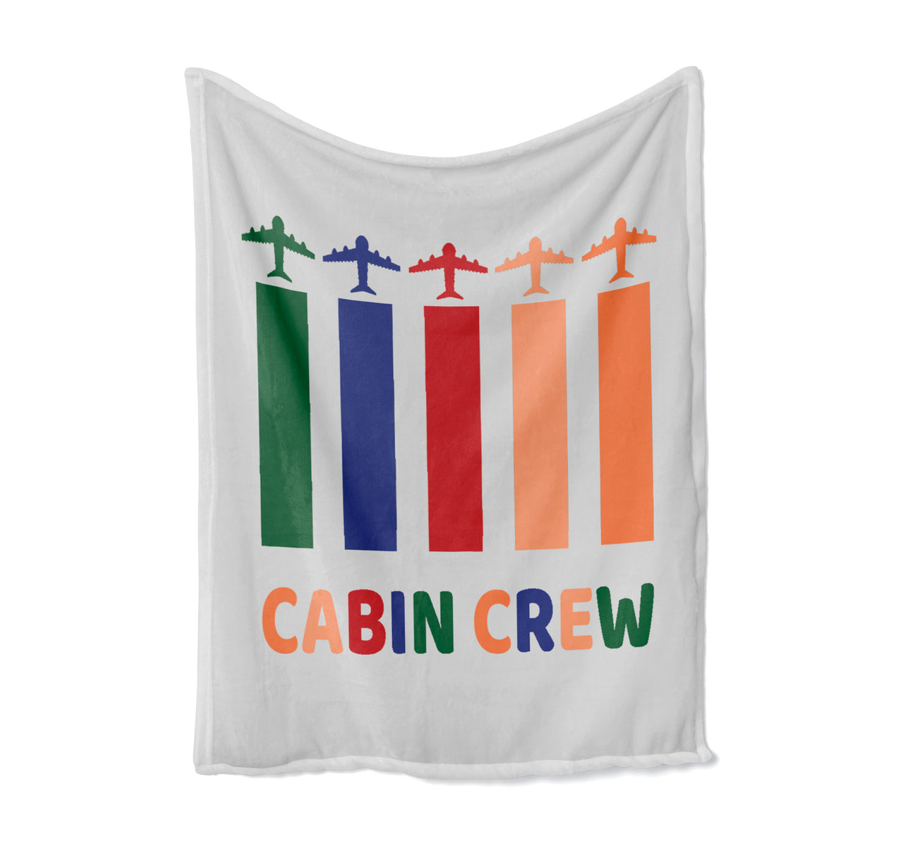 Colourful Cabin Crew Designed Bed Blankets & Covers