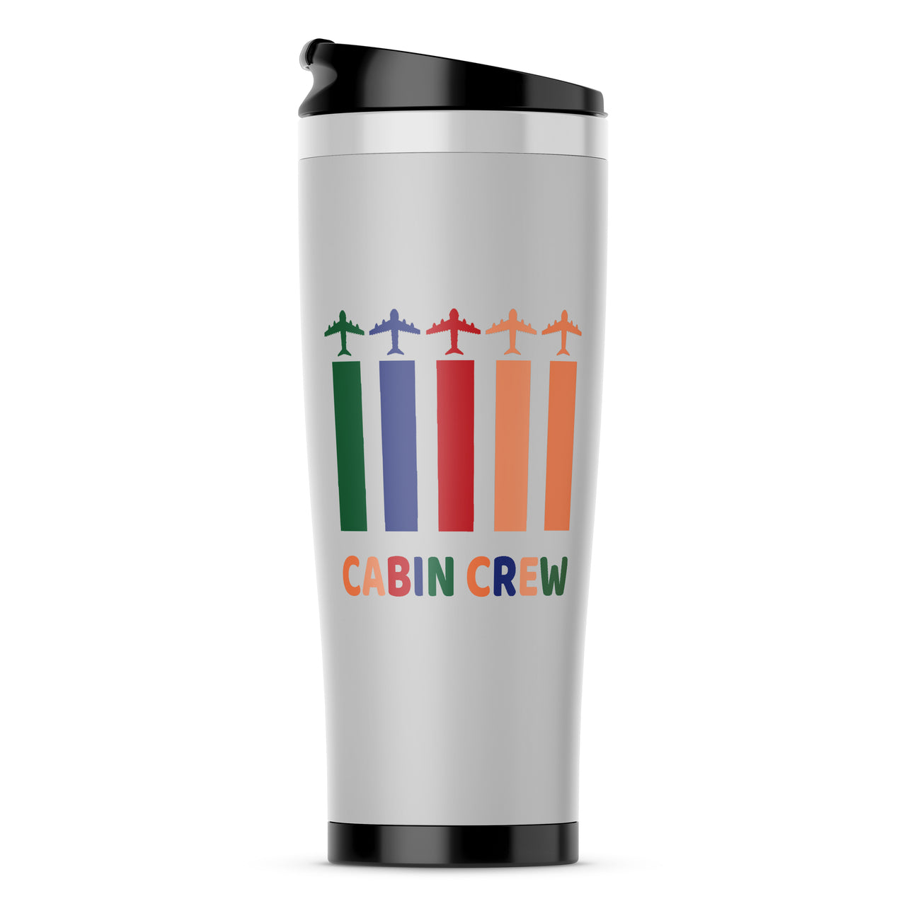 Colourful Cabin Crew Designed Travel Mugs