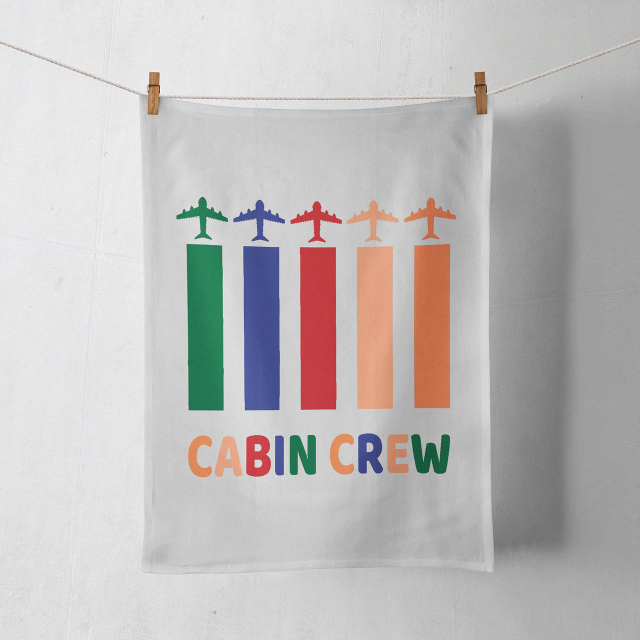 Colourful Cabin Crew Designed Towels