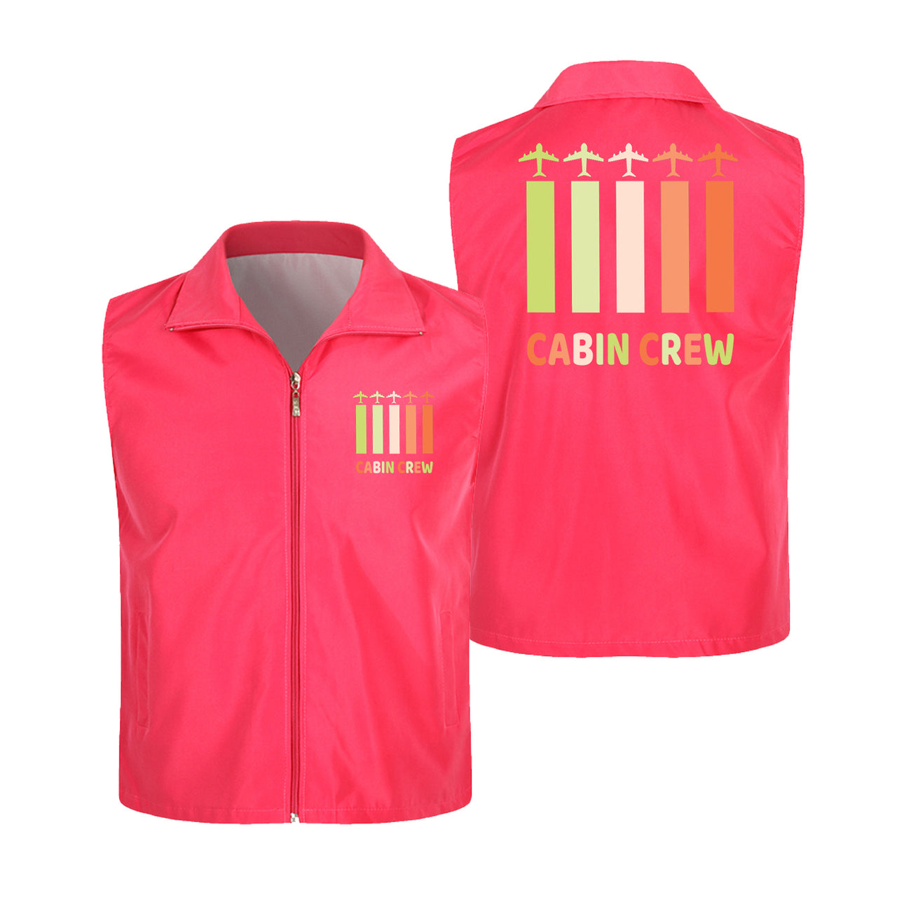 Colourful Cabin Crew Designed Thin Style Vests