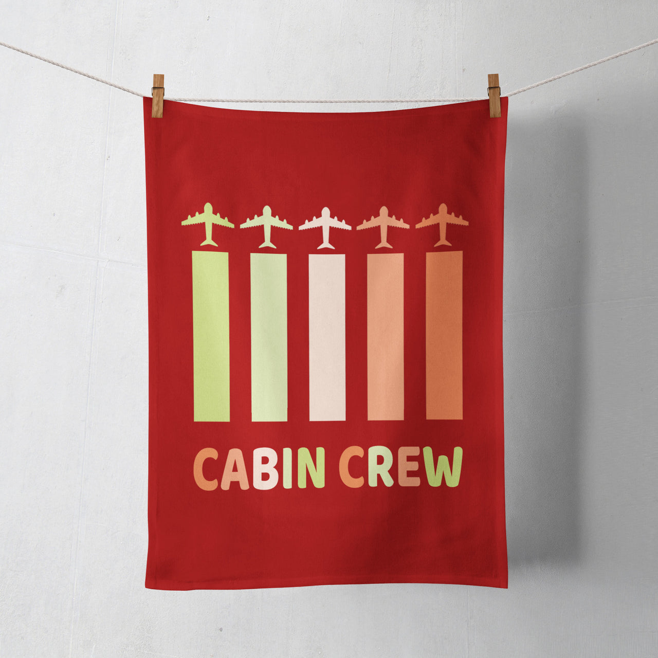 Colourful Cabin Crew Designed Towels