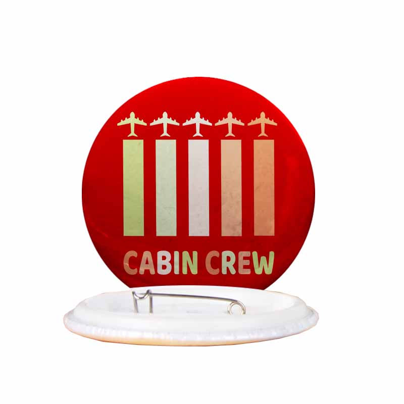 Colourful Cabin Crew Designed Pins