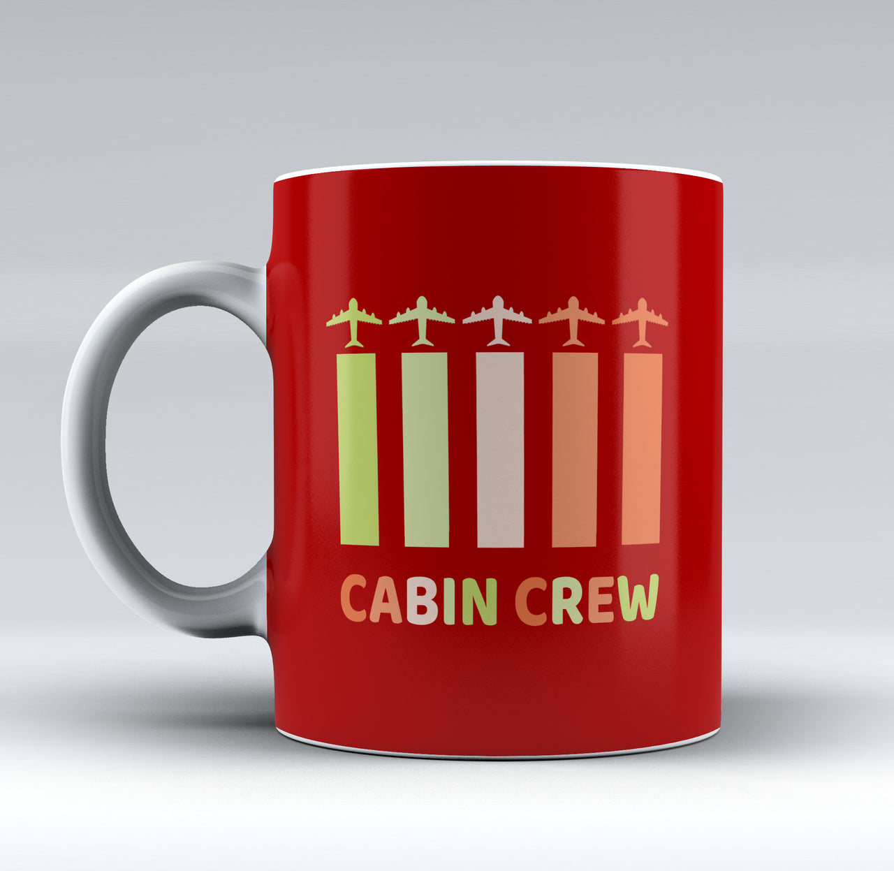 Colourful Cabin Crew Designed Mugs