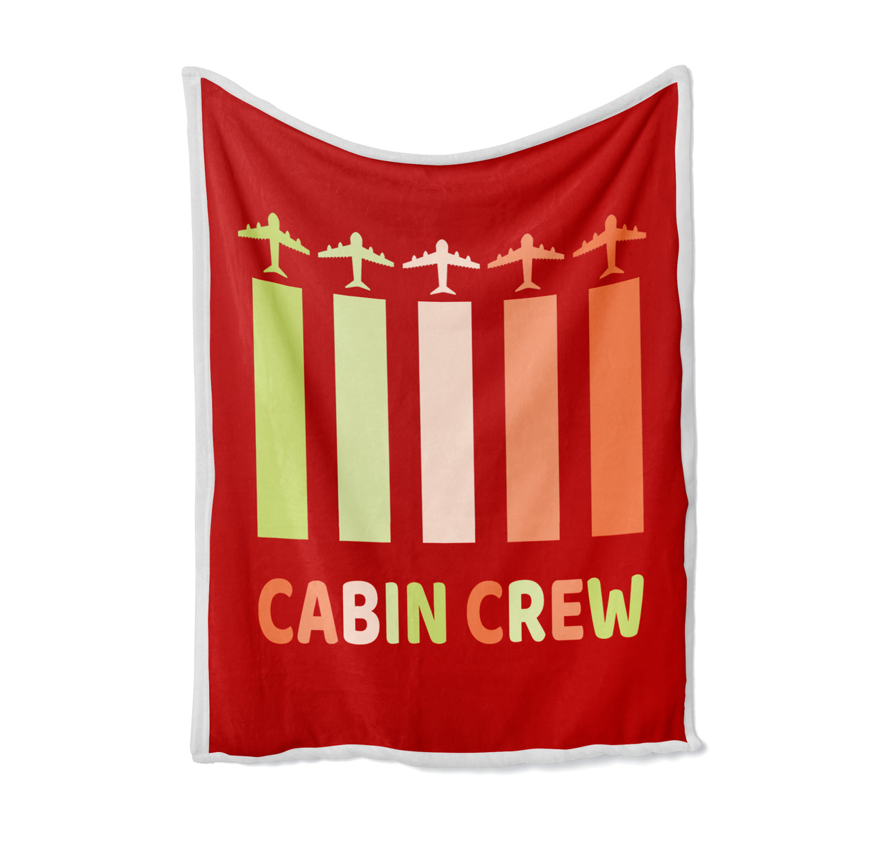 Colourful Cabin Crew Designed Bed Blankets & Covers