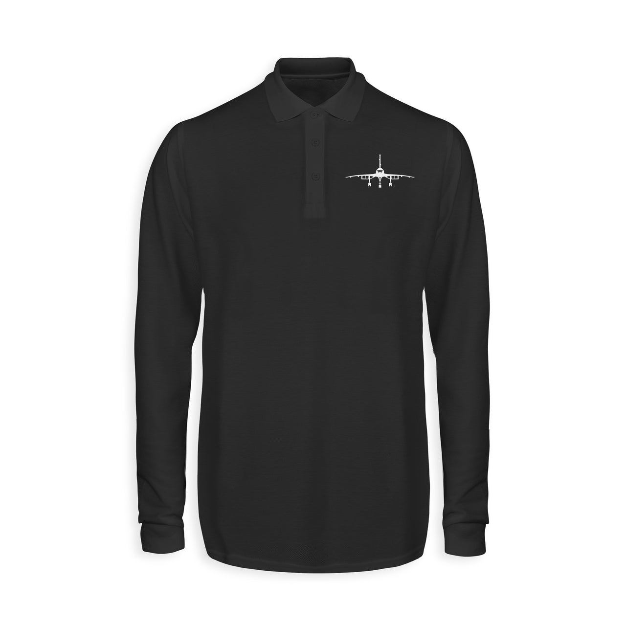Concorde Silhouette Designed Long Sleeve Polo T-Shirts