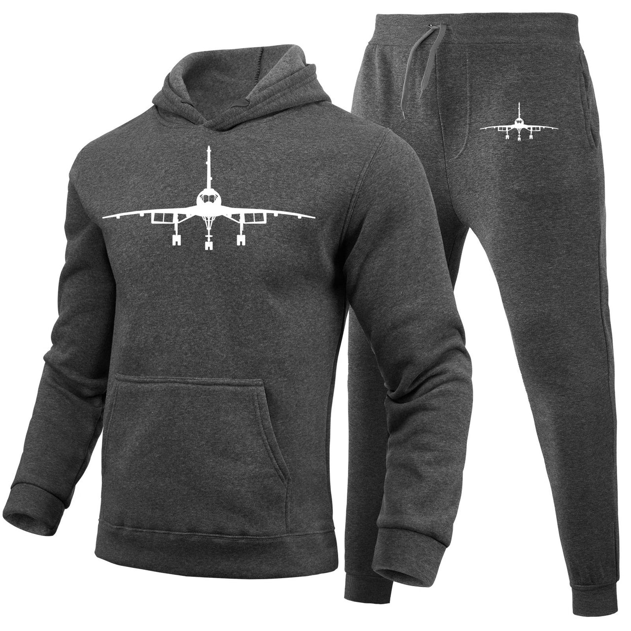 Concorde Silhouette Designed Hoodies & Sweatpants Set