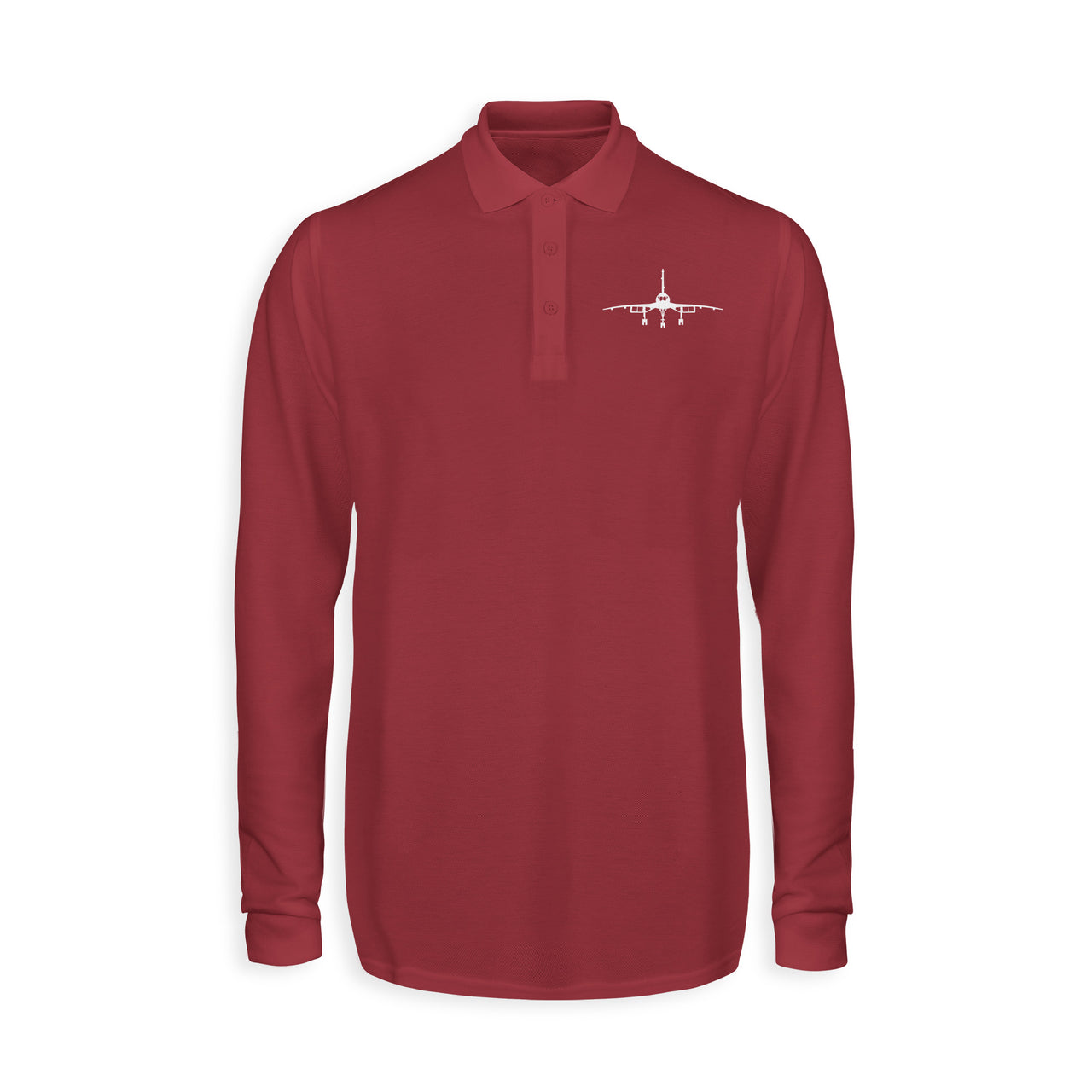 Concorde Silhouette Designed Long Sleeve Polo T-Shirts