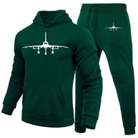 Thumbnail for Concorde Silhouette Designed Hoodies & Sweatpants Set