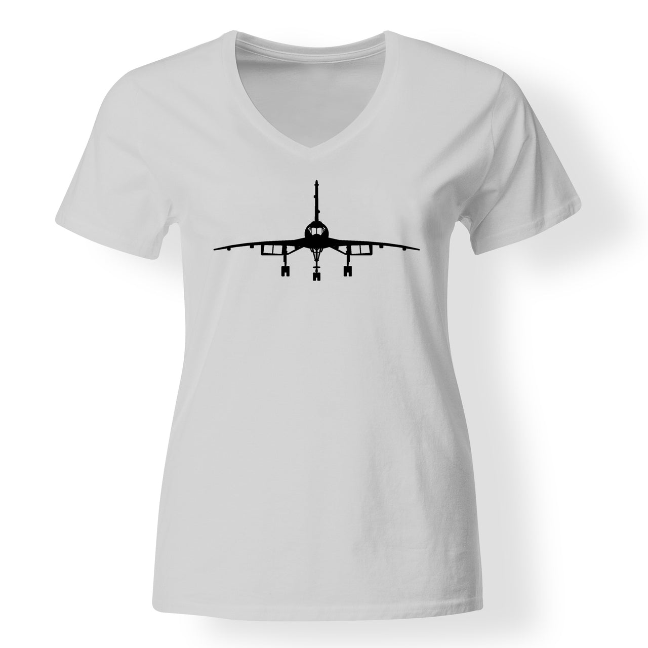 Concorde Silhouette Designed V-Neck T-Shirts