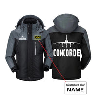 Thumbnail for Concorde & Plane Designed Thick Winter Jackets