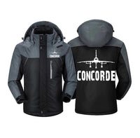Thumbnail for Concorde & Plane Designed Thick Winter Jackets
