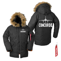 Thumbnail for Concorde & Plane Designed Parka Bomber Jackets