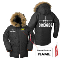 Thumbnail for Concorde & Plane Designed Parka Bomber Jackets
