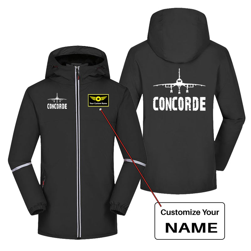 Concorde & Plane Designed Rain Coats & Jackets