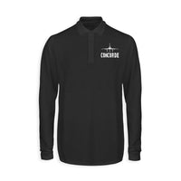 Thumbnail for Concorde & Plane Designed Long Sleeve Polo T-Shirts