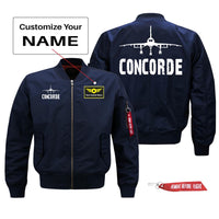 Thumbnail for Concorde Silhouette & Designed Pilot Jackets (Customizable)