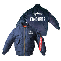Thumbnail for Concorde & Plane Designed Children Bomber Jackets