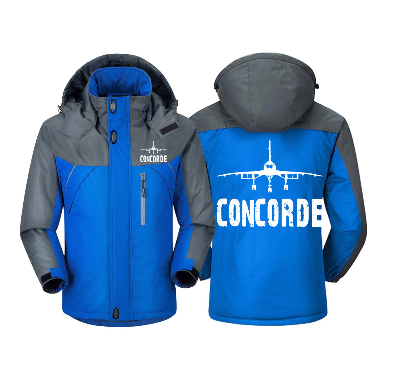 Concorde & Plane Designed Thick Winter Jackets