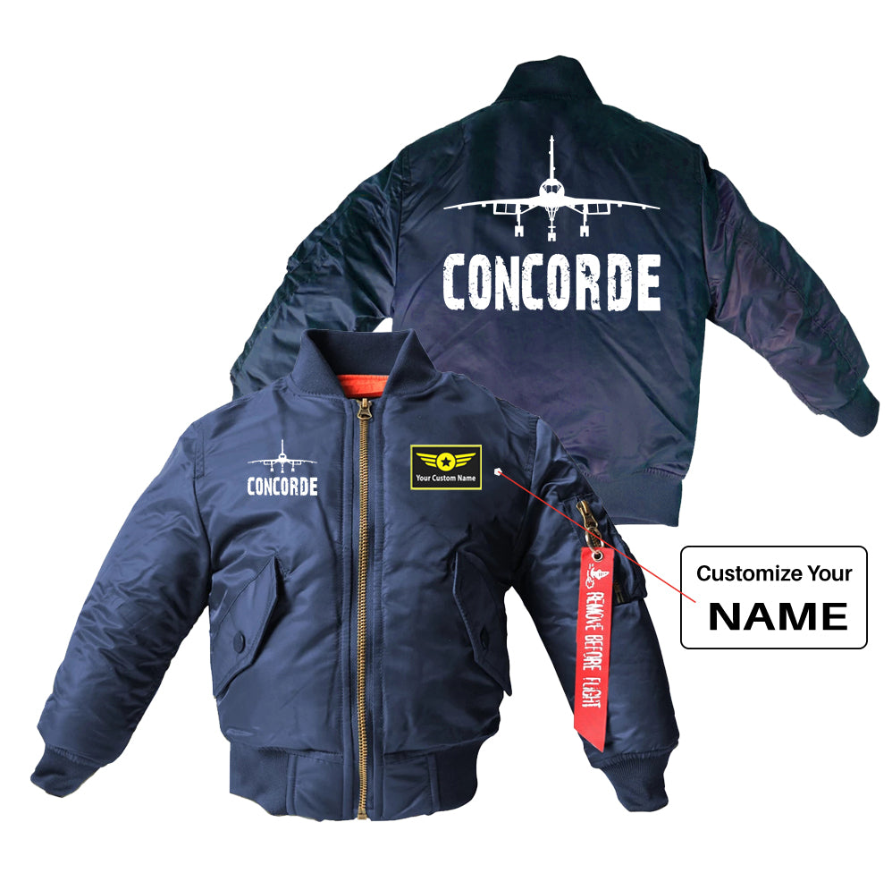 Concorde & Plane Designed Children Bomber Jackets